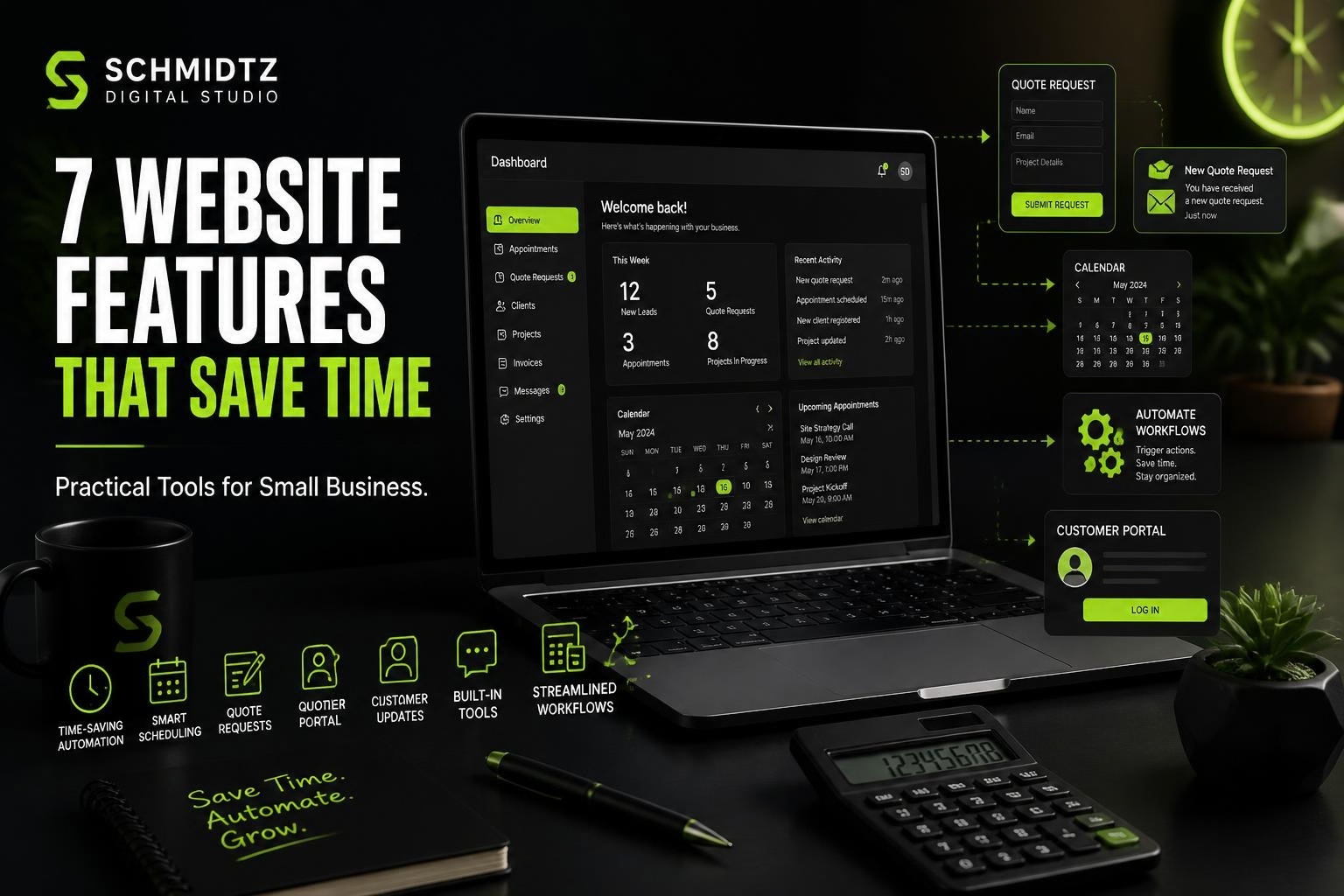 7 Website Features That Can Save a Small Business Time